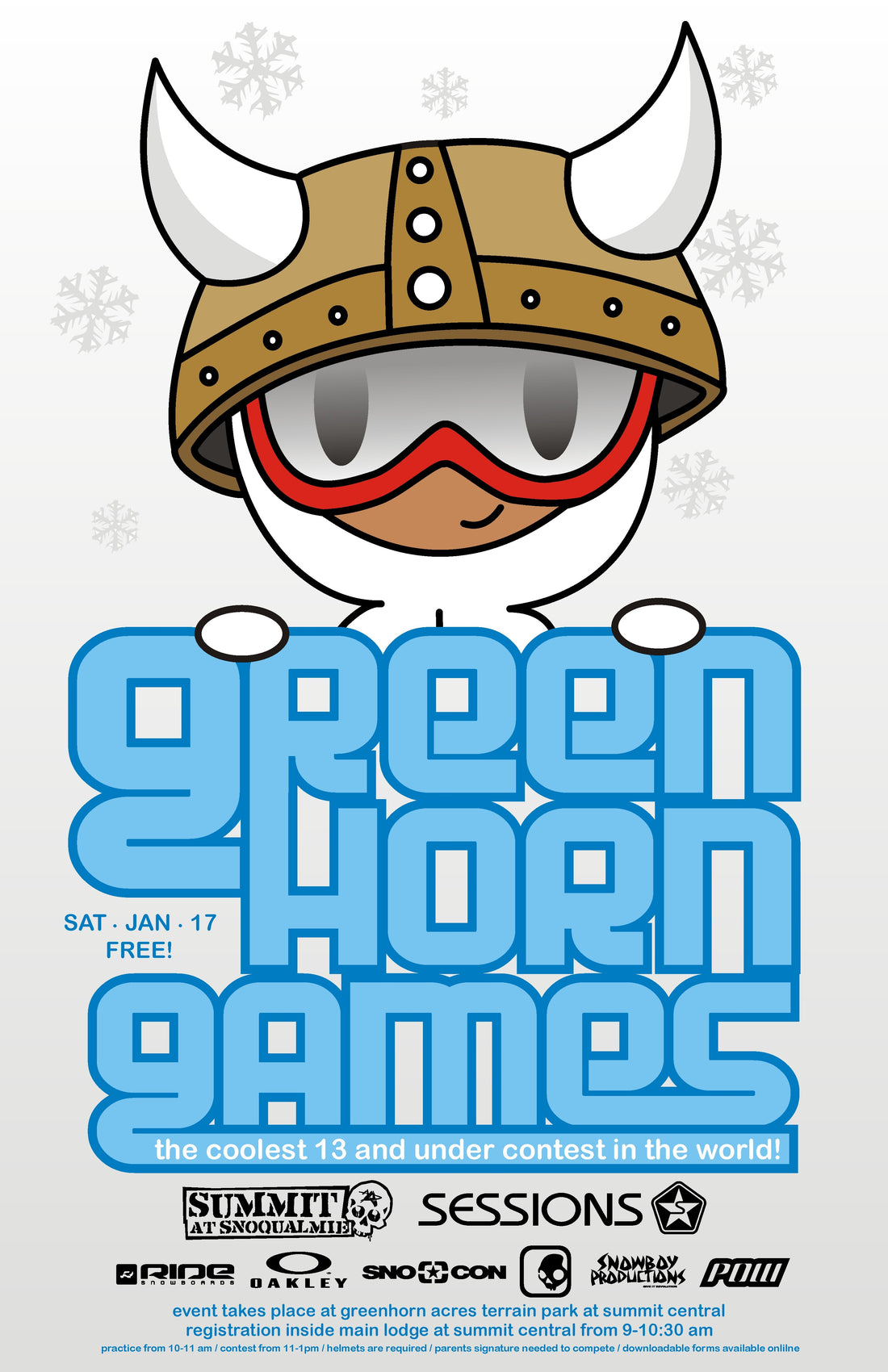 Bring your Groms to the Greenhorn Games this Saturday, January 17