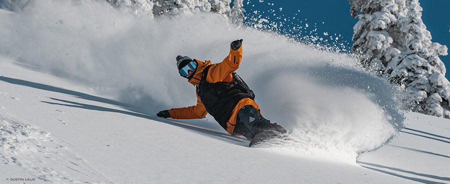 Griffin enjoying the fruits of his labor at Baldface Lodge, BC. Photo: Dustin Lalik
