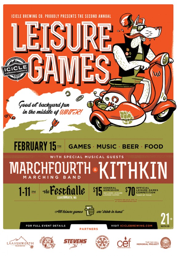 Icicle Brewing Presents: the 2014 Leisure Games Feb. 15 at Stevens Pass