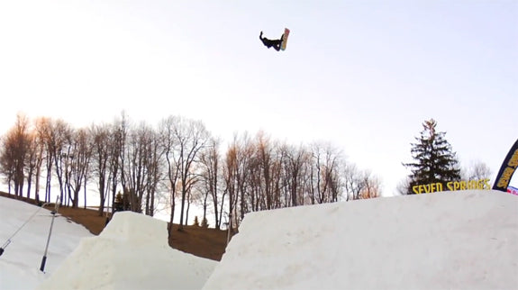 Mike Rav and Friends "flopping around on the ground" at Seven Springs