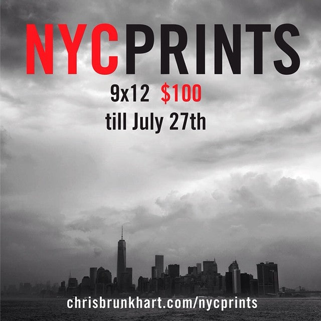 Chris Brunkhart's NYC Print Sale