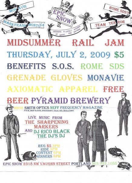 Midsummer Rail Jam in PDX Tomorrow