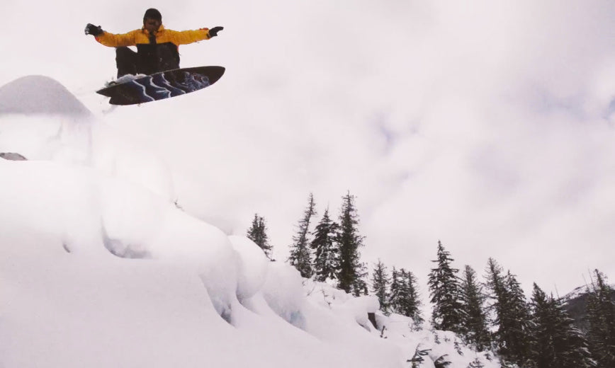 Snowsurf BC: "Powsurf Safari" With Warp Wave