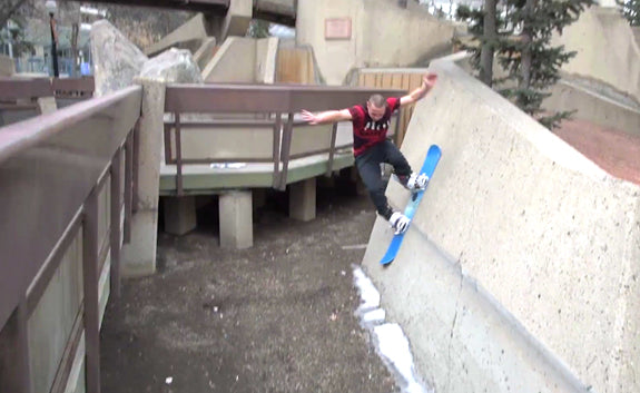 Kael Hill's "X Games No Snow Part - Filmed In One Day (Global Warming) Xtreme Boardkour"