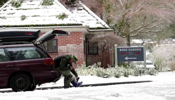 Crusty Snow And Sleek Rails: Justin Norman's "Portland Rose Garden Assault"