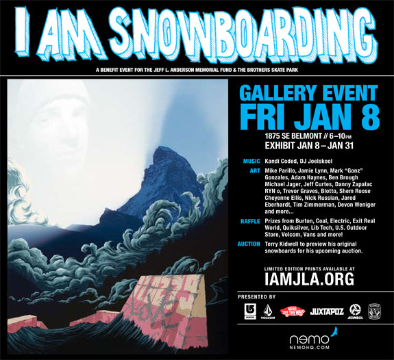 I AM SNOWBOARDING Art Show to Hit Portland