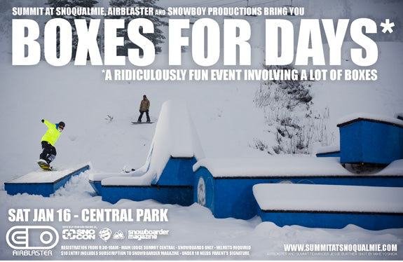 Boxes for Days at the Summit January 16