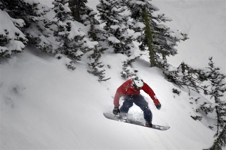 Going for Glory at the B Gully Freeride