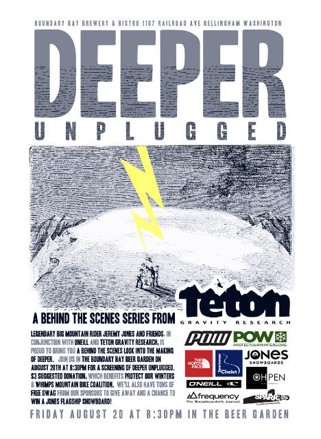 Deeper Unplugged: Live Screening in Bellingham Friday, August 20