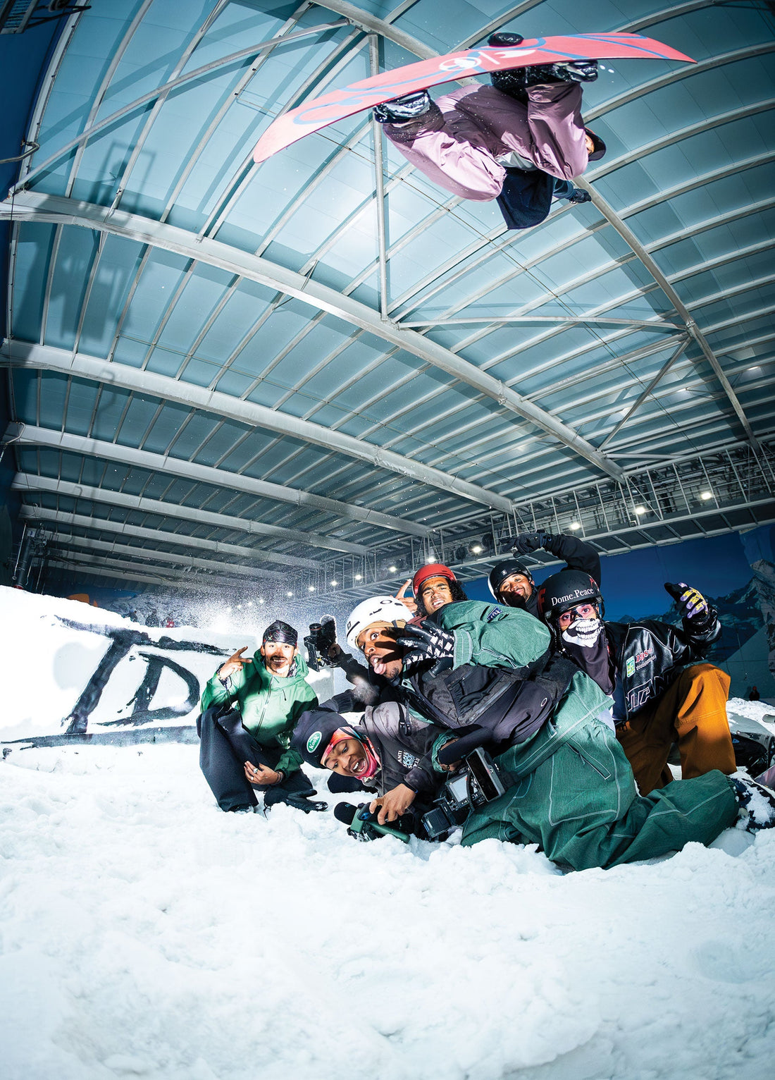 The Snow Centre in Hemel Hempstead, England. Erik Leon over the top. Photo: Isami Kiyooka