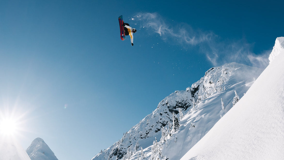 Mark Sollors with a frontside 540 in the Whistler, BC backcountry. Photo: Tyler Ravelle 