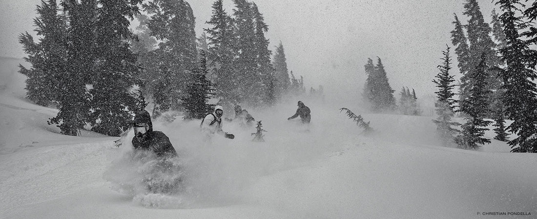 Group shred sesh. Photo: Christian Pondella