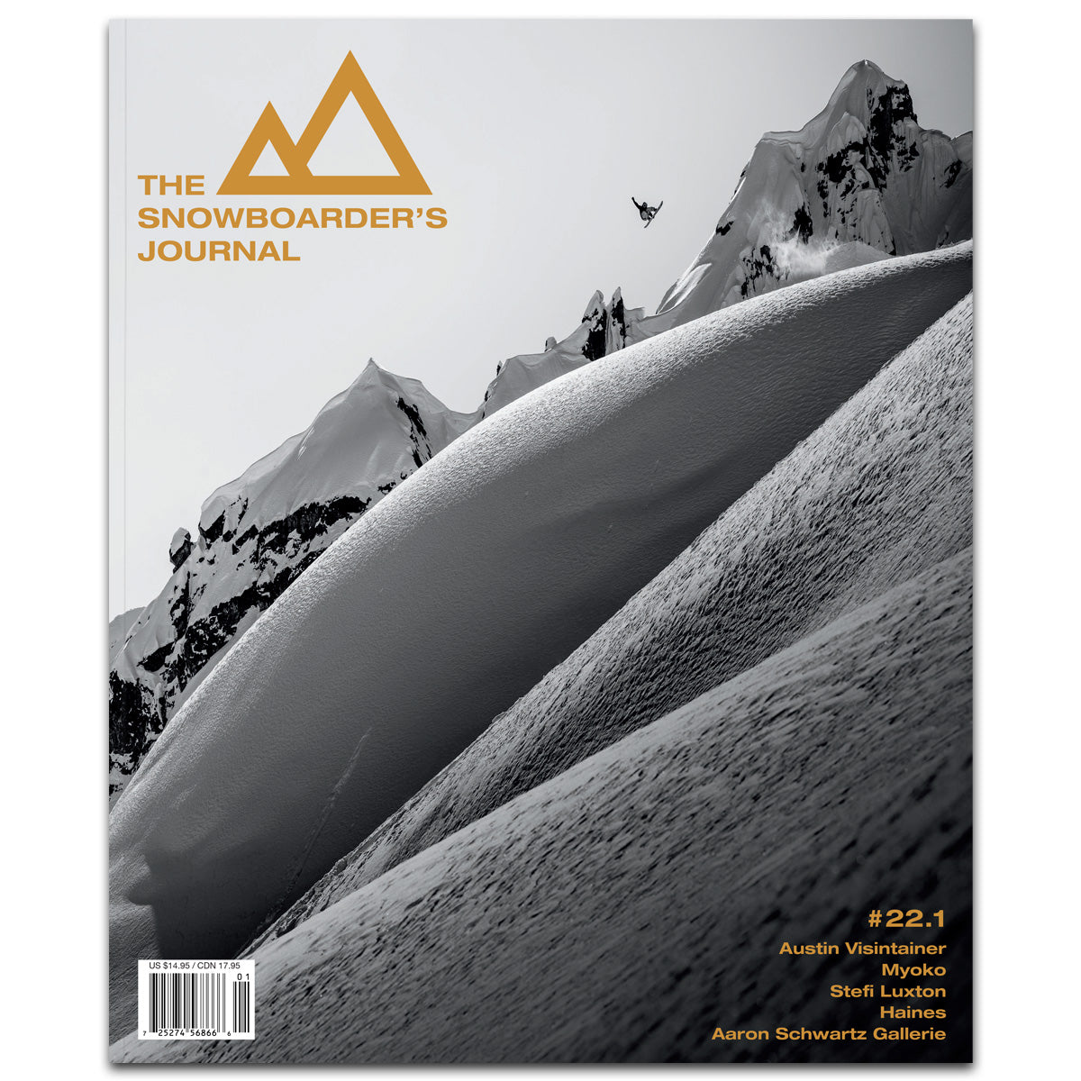 The Snowboarder's Journal, 22.1. Cover features Ben Ferguson in Valdez, AK. Photo: Aaron Blatt